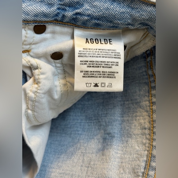 Agolde Riley High Rise Straight Crop - Picture 8 of 16